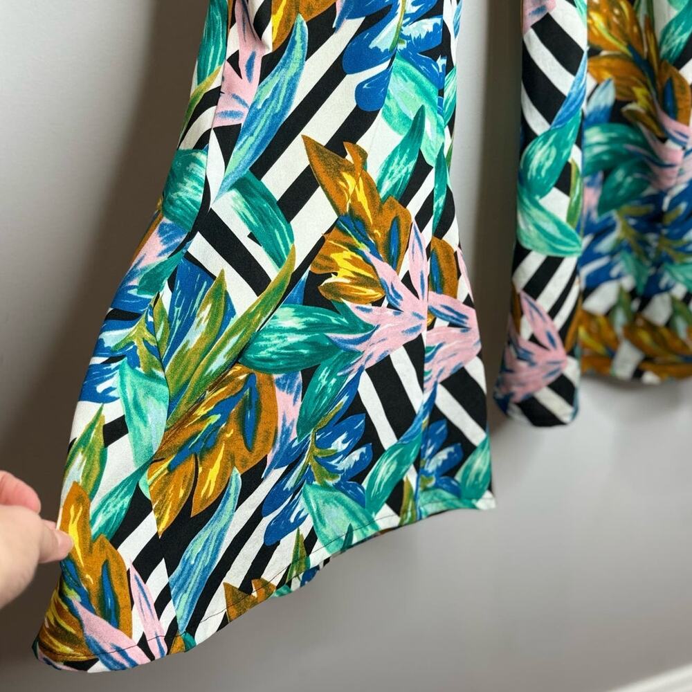 Show Me Your MuMu Women's Large Roberts Party Pants in Birds of Paradise - Picture 4 of 5